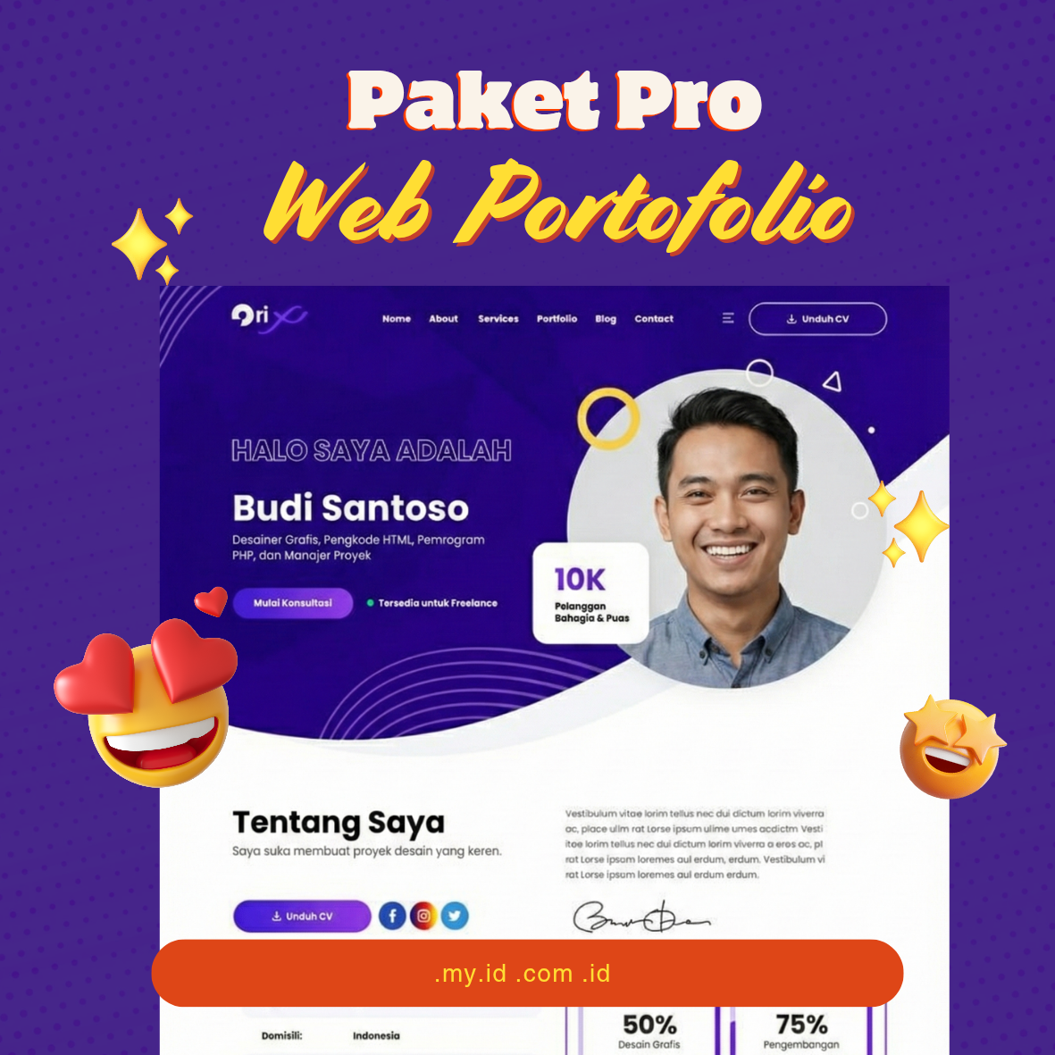 Paket Portofolio Website