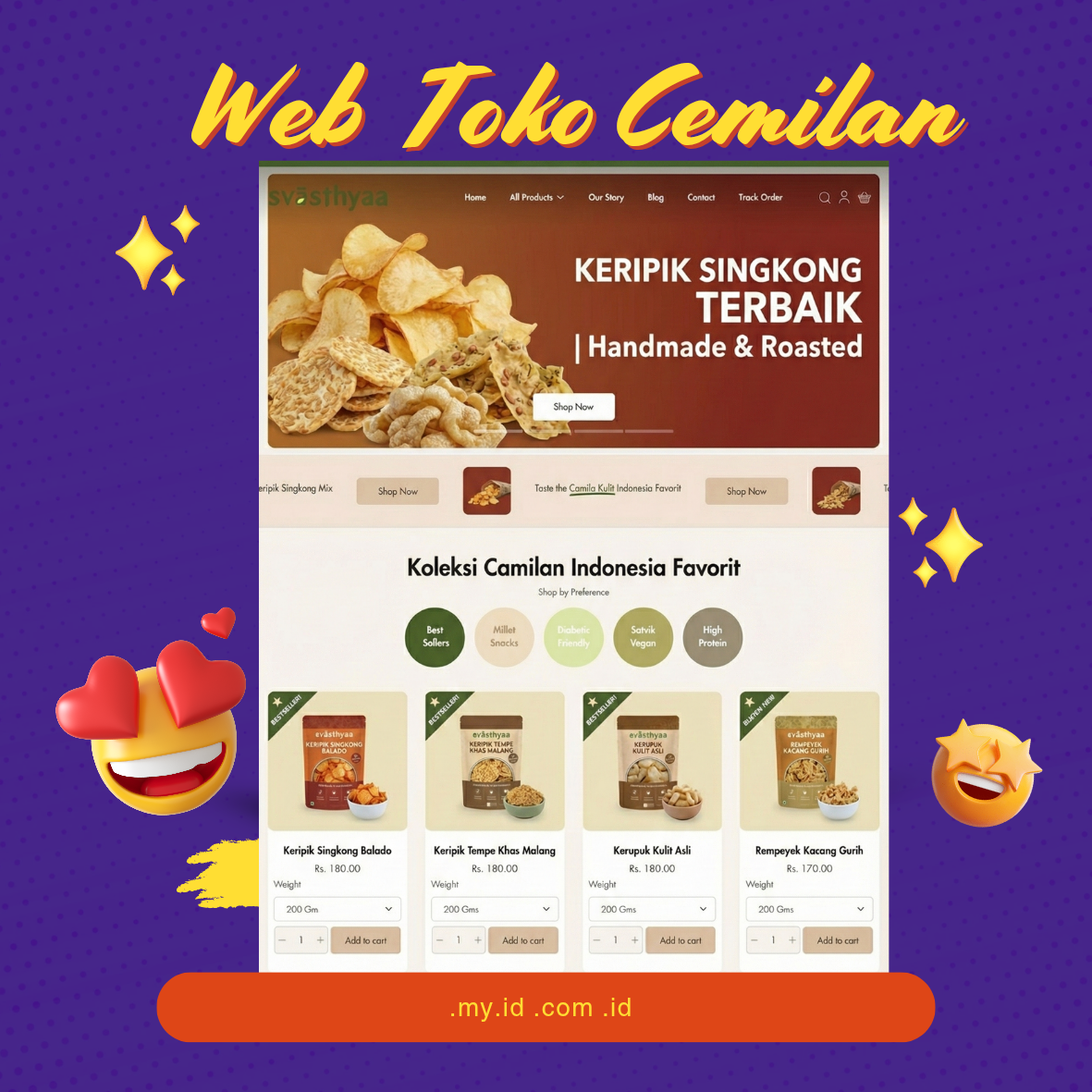 Website Toko Cemilan