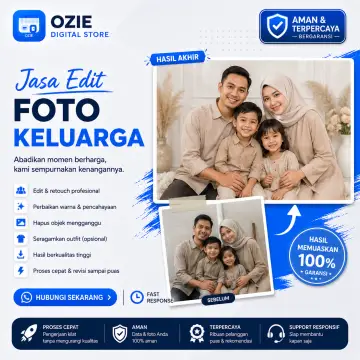 Jasa Edit Foto Keluarga