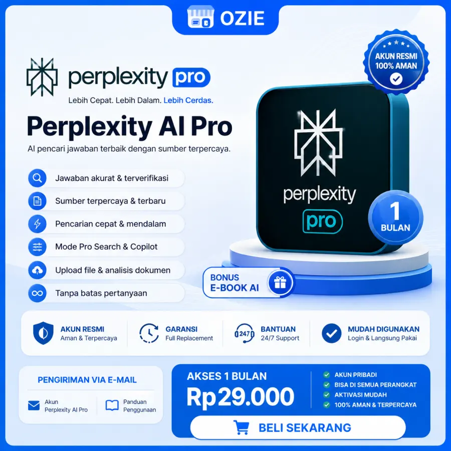 Perplexity AI Pro 1 Bulan - Foto 1