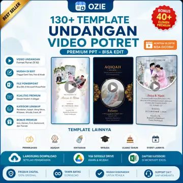 130+ Template Undangan Video Potret Premium โ PowerPoint (PPT) Siap Edit
