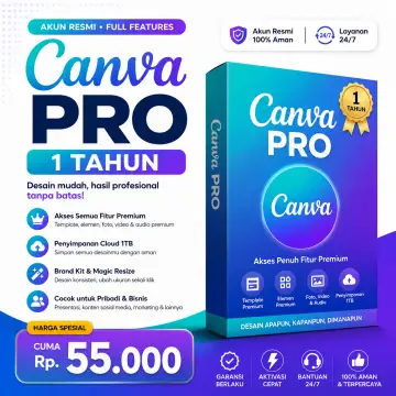 Canva Pro 1 Tahun Full Garansi